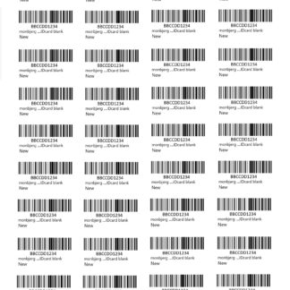 Amazon FNSKU labels 40 stk. A4 hvidt papir. 25,4mm x 48,5 mm. 0,49 kr. pr. label