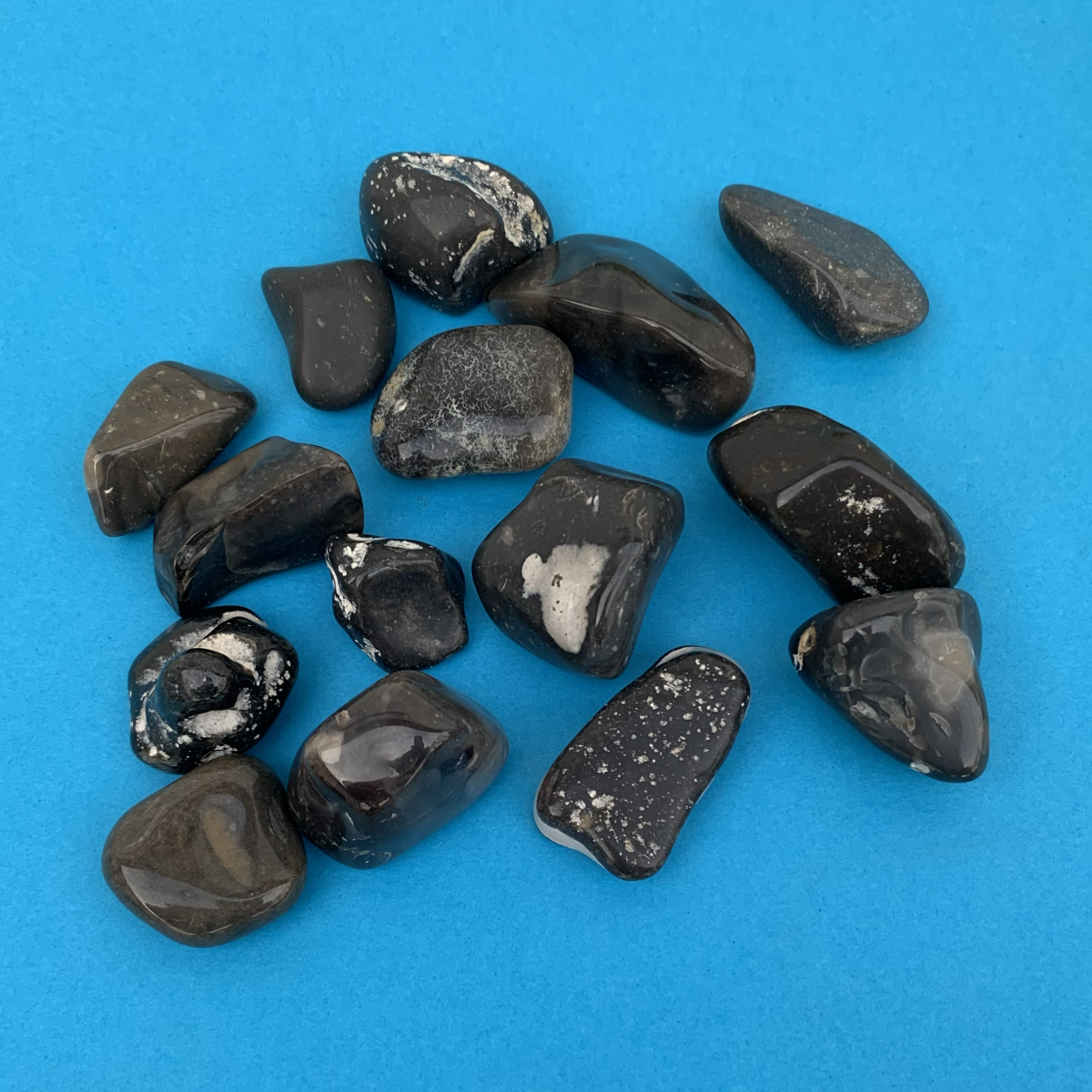 Stensamling 32 Poleret dansk flint 3-5 cm