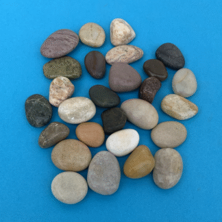 Stensamling 33 Poleret dansk sandsten 3-4 cm