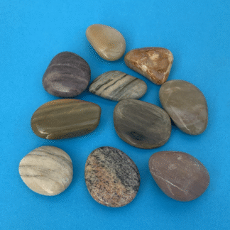 Stensamling 36 Poleret dansk sandsten 3-5 cm