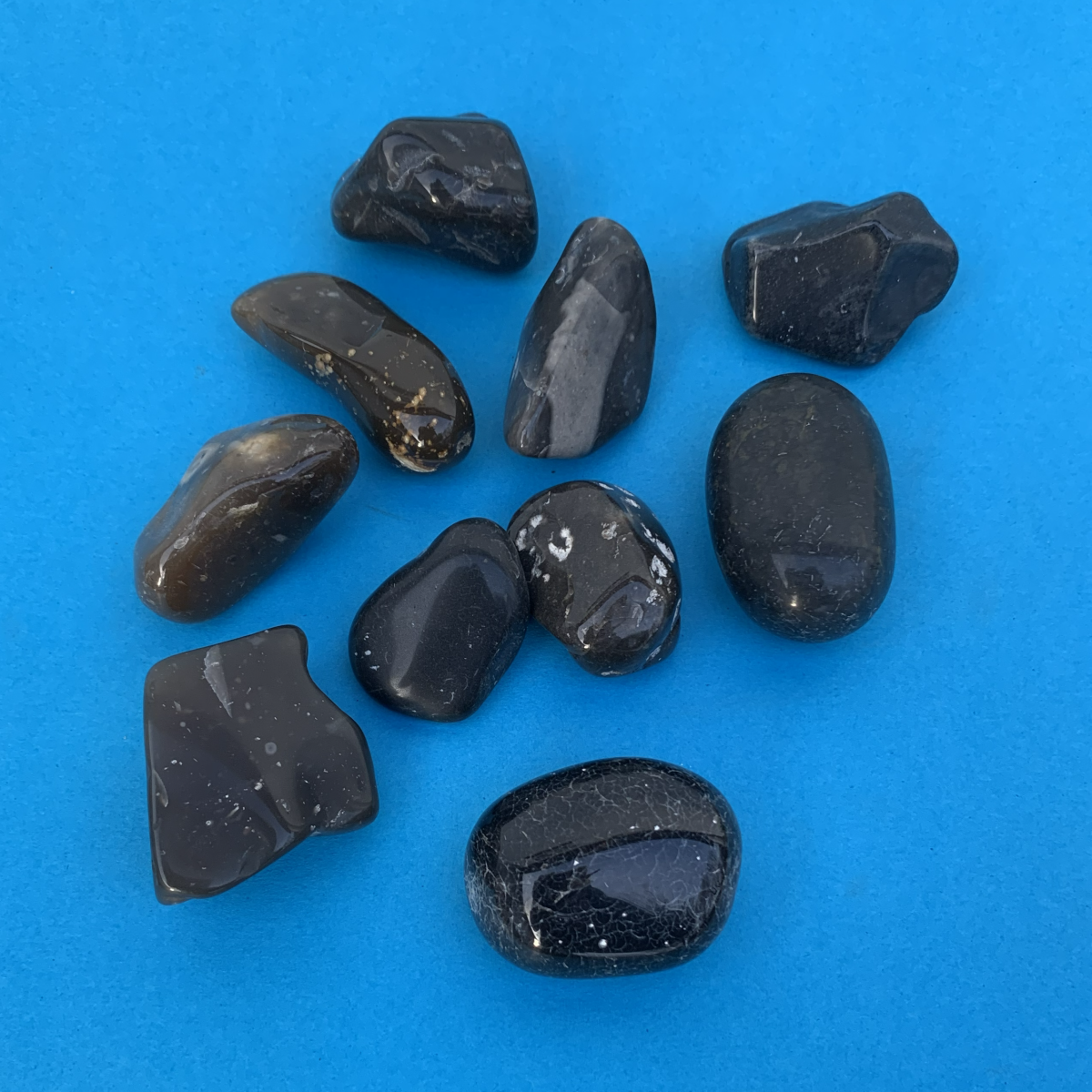 Stensamling 38 Poleret dansk flint 3-5 cm