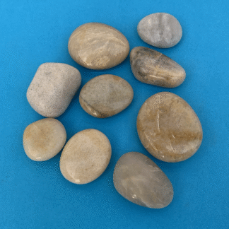 Stensamling 41 Poleret dansk sandsten 3-5 cm